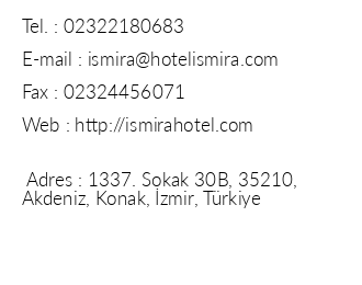 Hotel Ismira iletiim bilgileri